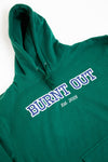 CLOSE UP OF FRONT OF BURN OUT HOODIE