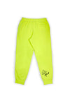 Thats so freaking dope Neon pants back view, Screen print signature black